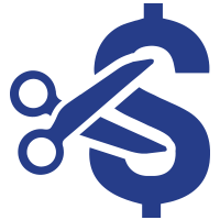 scissor dollar sign